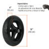 100177.2 100177 - Carretilla 8 ft3 Imponchable, bastidor tubular, Truper