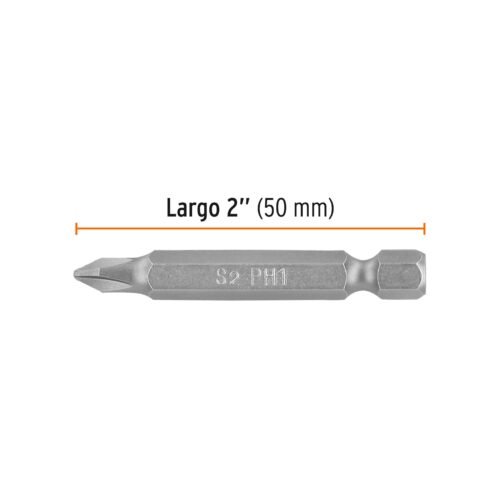 100194 - Estuche con 15 puntas de cruz PH1 largo 2", Truper Expert