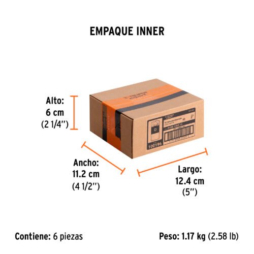 100196 - Estuche con 15 puntas de cruz PH3 largo 2", Truper Expert