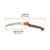 100198 - Serrucho plegable 10" hoja curva 5 DPP mango plástico,Truper