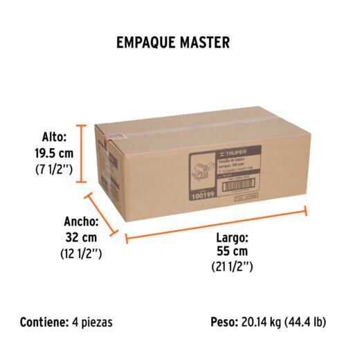 100199 - Tornillo de banco 4" tipo europeo de hierro nodular, Truper