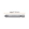100251 - Estuche con 50 puntas de cruz PH2 largo 2", Truper Expert