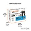 100292 - Combo rotomartillo 1/2" 700W, 6 brocas y lentes, INDUSTRIAL