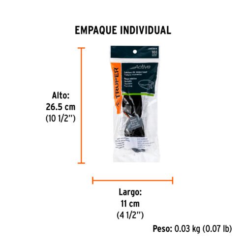 100293 - Lentes de seguridad, gris con banda elástica, Active, Truper