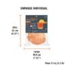 100353.4 100353 - Protector solar plegable para casco, naranja con reflejante