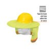 100354.1 100354 - Protector solar plegable para casco, verde con reflejante