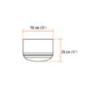 100354.3 100354 - Protector solar plegable para casco, verde con reflejante