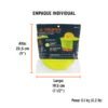 100354.4 100354 - Protector solar plegable para casco, verde con reflejante