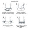 100355 - Faja lumbar naranja c/cintas de alta visibilidad, CH, Truper