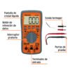 100361 - Multimetro profesional con RMS verdadero y auto rango