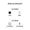 100371 - Linterna de 1 LED 270 lm con luz de emergencia, recargable