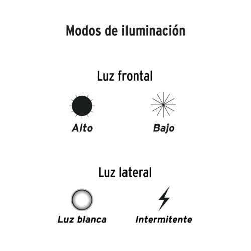 100371 - Linterna de 1 LED 270 lm con luz de emergencia, recargable