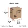 100371 - Linterna de 1 LED 270 lm con luz de emergencia, recargable