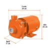 100431 - Bomba centrífuga para agua, 1/2 HP, TRUPER EXPERT