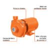 100433 - Bomba centrífuga para agua, 1 HP, TRUPER EXPERT