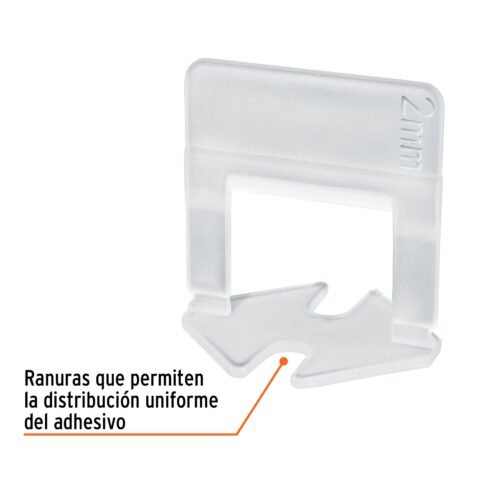 100517 - Bolsa con 100 anclas de 2 mm, para nivelación de azulejos