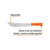 100654 - Machete rambo 12", cacha remachada naranja, TRUPER