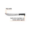 100655 - Machete rambo 12", cacha inyectada negra, TRUPER