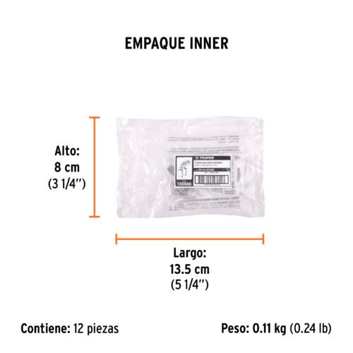 100666.3 100666 - Bolsa con 2 carbones de repuesto para LIBA-4X24N3, TRUPER