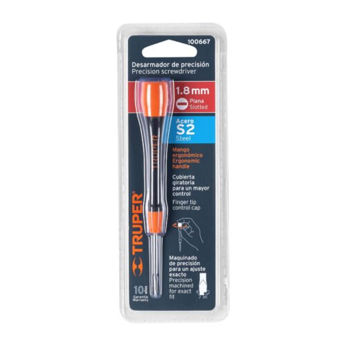 100667 - Desarmador de precisión plano de 1.8 mm mango ergonómico