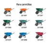 100679 - 2 puños para bastidor tubular p/carretillas TRUPER y EXPERT