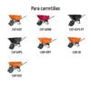 100679 - 2 puños para bastidor tubular p/carretillas TRUPER y EXPERT