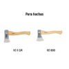 100751 - Mango hickory 15 1/2" para hacha cazadora y europea 1-3/4 lb