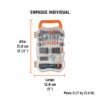 100757.2 100757 - Kit de accesorios p/herramienta rotativa, 121 pzs, TRUPER
