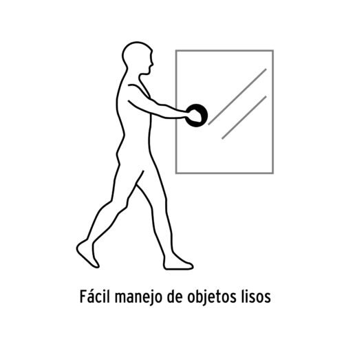 100760.3 100760 - Ventosa de aluminio para vidrio, 1 copa de succión, Truper
