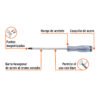 100814 - Desarmador de cruz de golpe 3/8" x 10", Truper Expert