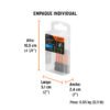 100820 - Estuche con 5 puntas de cruz PH2 de impacto largo 2", Expert
