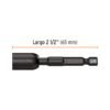 100822.3 100822 - Estuche con 4 dados magnéticos de impacto 3/8" largo 2-1/2"