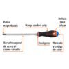 100839 - Desarmador de cruz 3/8" x 8" mango Comfort Grip, Truper