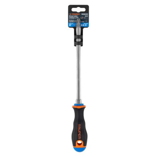 100839 - Desarmador de cruz 3/8" x 8" mango Comfort Grip, Truper