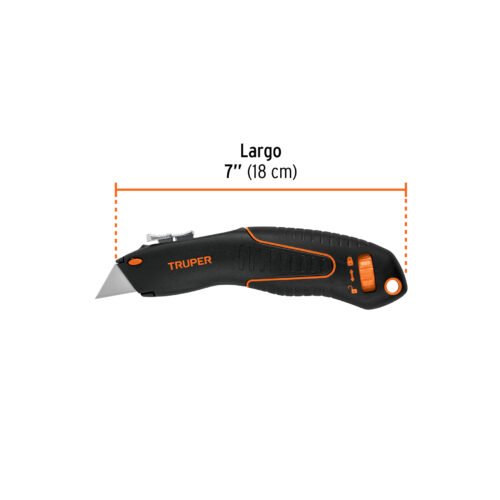 100850.2 100850 - Navaja auto-retráctil de seguridad 7", Truper