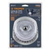 100853 - Carda copa 5" alambre trenzado fino, Multi-rosca, Truper