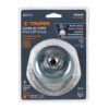 100858 - Carda copa 4" alambre ondulado fino, Multi-rosca, Truper