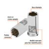 100878 - Dado de 5/16", 12 puntas, cuadro 1/4", Truper