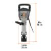 100893 - Martillo demoledor HEX 20 kg, 55J, 1600W, TRUPER EXPERT