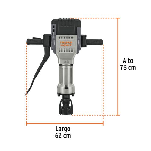 100894 - Martillo demoledor HEX 30 kg, 62J, 2000W, TRUPER EXPERT
