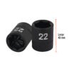 100895.2 100895 - Dado de impacto de 22 mm, 6 puntas, cuadro 1/2", Truper