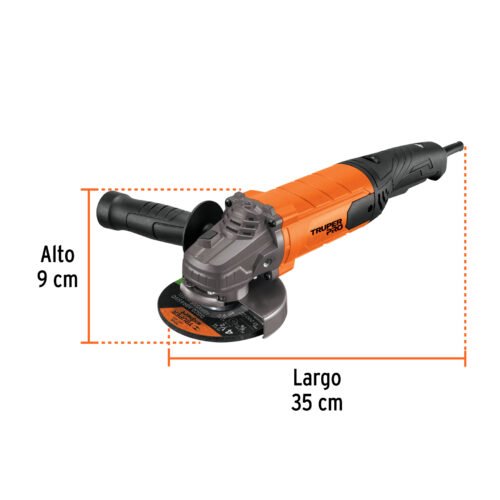 100902 - Esmeriladora angular 4-1/2", 1100W, TRUPER PRO