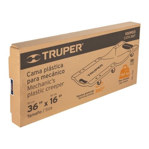 100903 - Cama de plástico 36" para mecánico, Truper