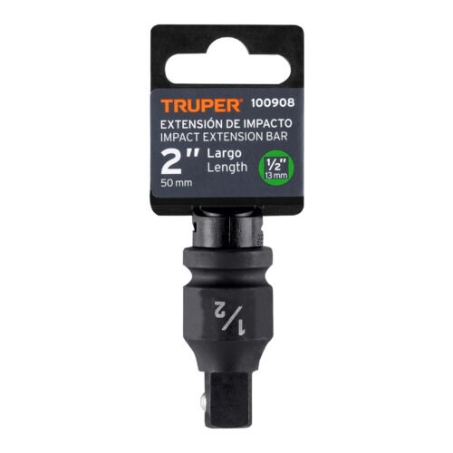 100908 - Extensión de impacto con cuadro de 1/2", largo 2", Truper