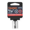 100916.3 100916 - Dado de 9/16", 6 puntas, cuadro 1/4", Truper