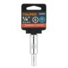 100919.3 100919 - Dado largo de 1/4", 6 puntas, cuadro 3/8", Truper