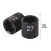 100920 - Dado de impacto de 27 mm, 6 puntas, cuadro 1/2", Truper