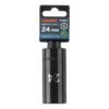 100923 - Dado largo impacto de 24 mm, 6 puntas, cuadro 1/2", Truper