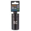 100925.3 100925 - Dado largo impacto de 26 mm, 6 puntas, cuadro 1/2", Truper