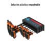 100933.4 100933 - Juego 8 llaves allen mm extralargas mango T, punta de bola